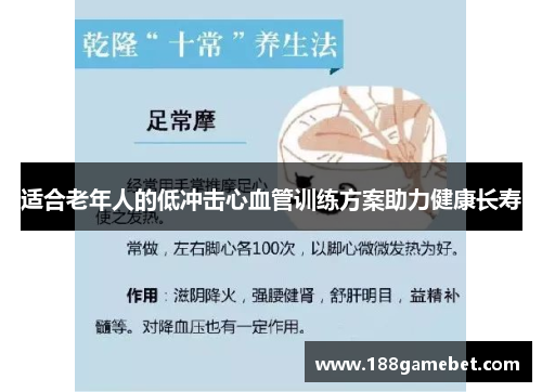 适合老年人的低冲击心血管训练方案助力健康长寿